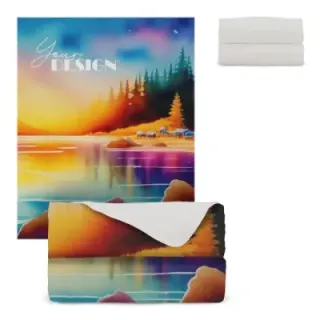 R-PET fleece blanket sublimation 120x150 cm 250g/m² - LT95011 (gadzety reklamowe)